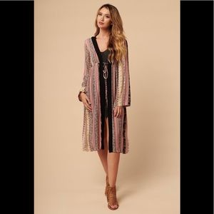 Hummingbird multicolored Kimono - size Medium